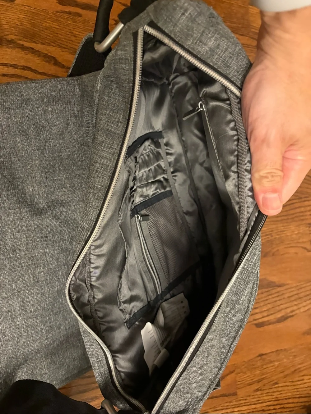 Ikea Family Grey Crossbody Messenger Bag